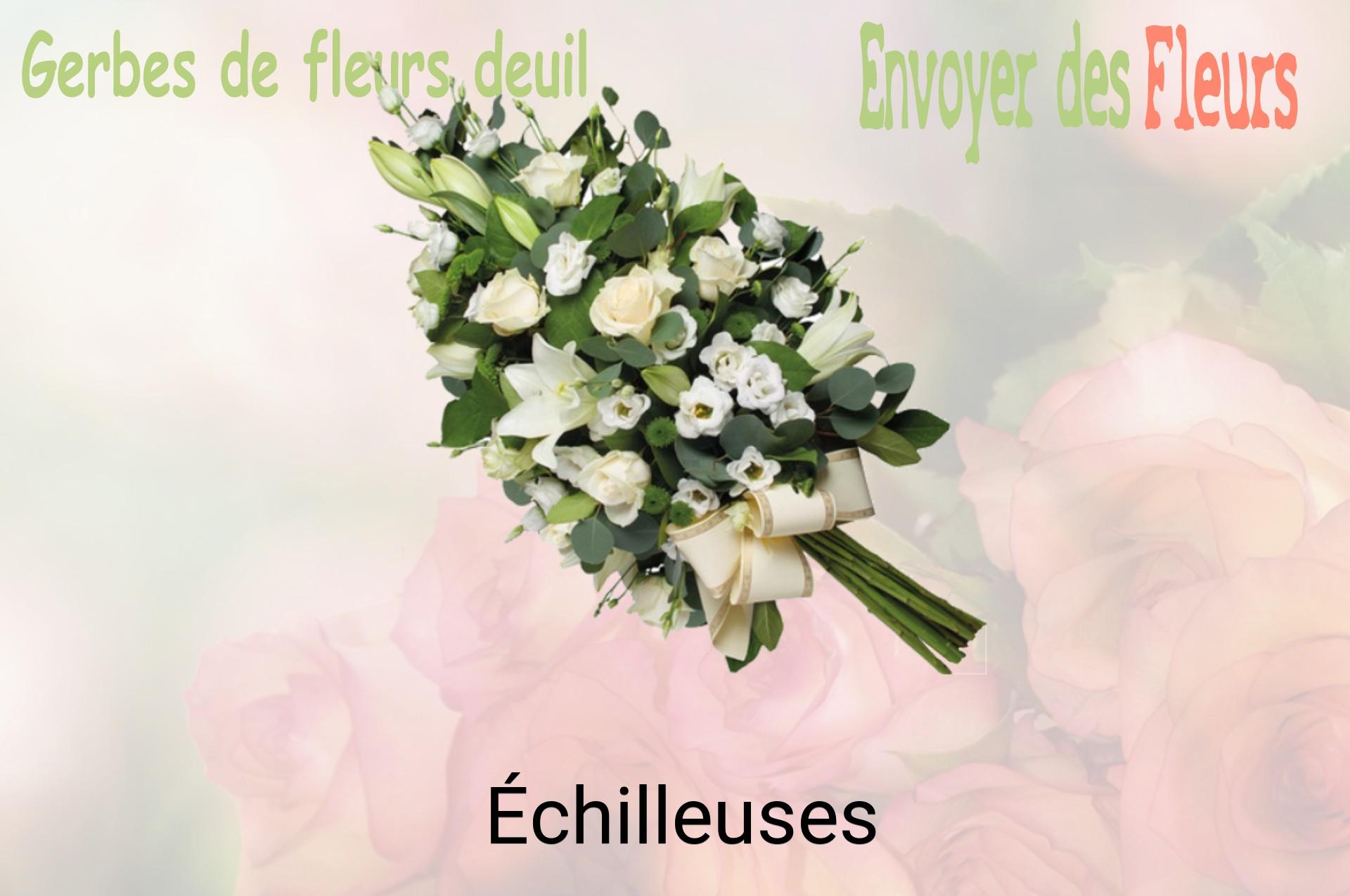 Gerbe de fleurs de deuil livrée à Échilleuses